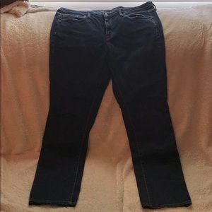 Dark blue, straight cut jeans